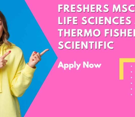 Freshers MSc & PhD Life Sciences Jobs
