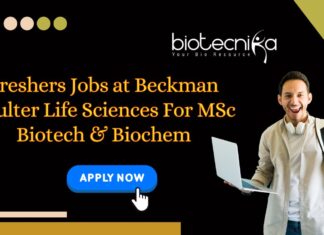 Freshers Jobs at Beckman Coulter