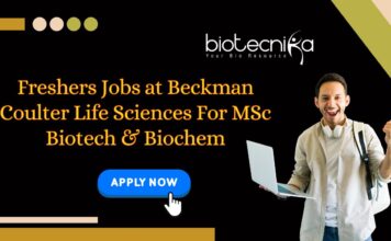 Freshers Jobs at Beckman Coulter