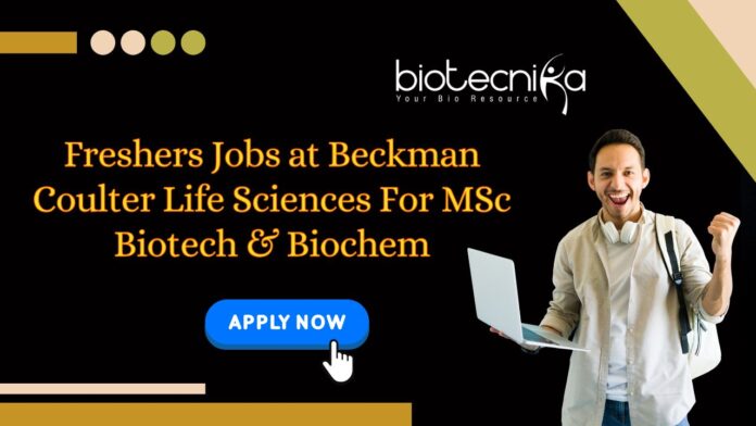Freshers Jobs at Beckman Coulter