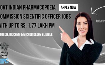 Govt Biotech Jobs IPC