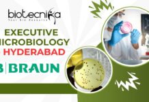 Executive Microbiology - Hyderabad