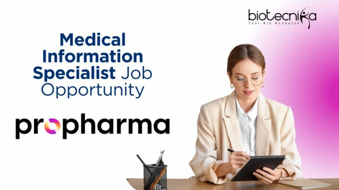Medical Information Specialist Job Opportunity