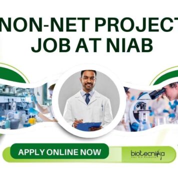 Non-NET Project Job at NIAB