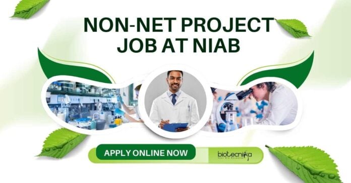 Non-NET Project Job at NIAB
