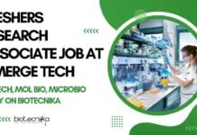 Freshers Biotech Jobs Chennai