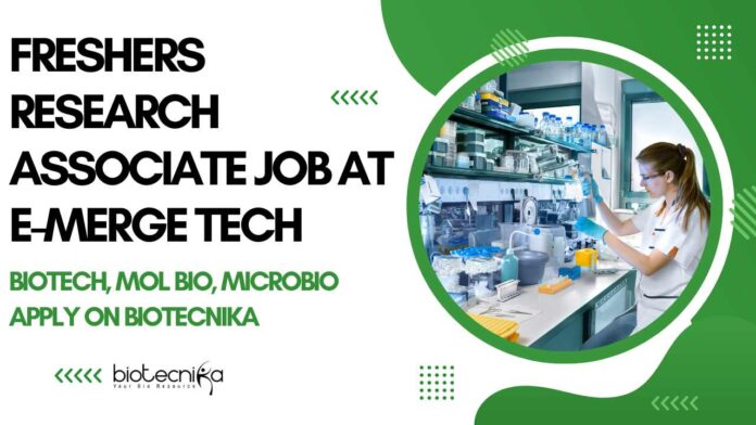 Freshers Biotech Jobs Chennai