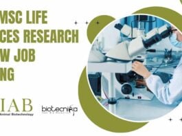 NIAB MSc Life Sciences SRF Job Opening