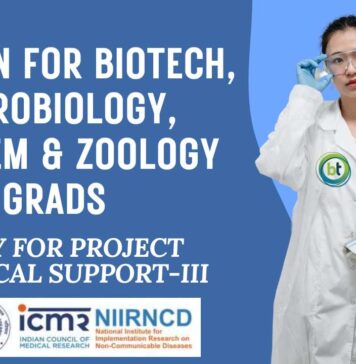 ICMR-NIIRNCD Hiring Project Technical Support-III Job 2025