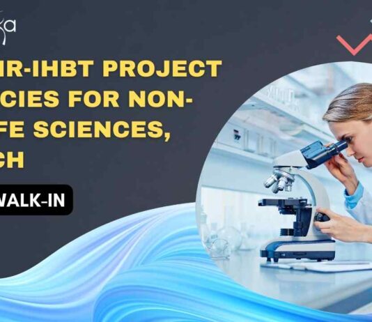 CSIR-IHBT Non-NET Project Jobs For Life Sciences