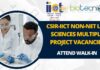 CSIR-IICT Non-NET Life Sciences Project Vacancies