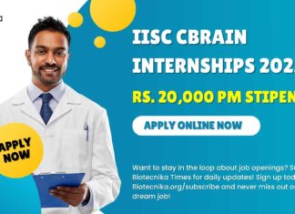 IISc CBRAIN Internships 2025