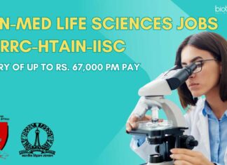 Non-Med Life Sciences Jobs at RRC-HTAIn-IISc