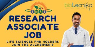 INST Mohali Life Sciences Research Associate Job - Apply Now