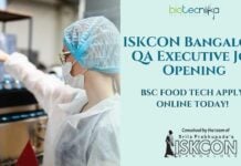 ISKCON Bangalore QA Executive Job Opening