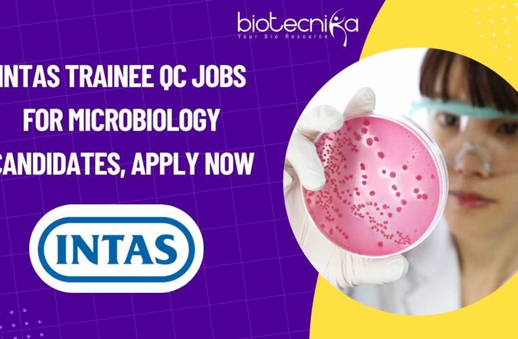 Intas Trainee QC Jobs