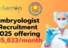 JIPMER Embryologist Job 2025 ₹85,833 Salary Apply Now