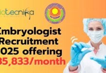 JIPMER Embryologist Job 2025 ₹85,833 Salary Apply Now