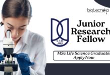 JNU JRF Recruitment for Viral Pathogenesis Research | MSc Life Science Graduates Apply Now