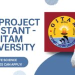 JRF Project Assistant - GITAM University , MSc Life Science candidates can apply!