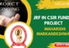 JRF in CSIR Funded Project
