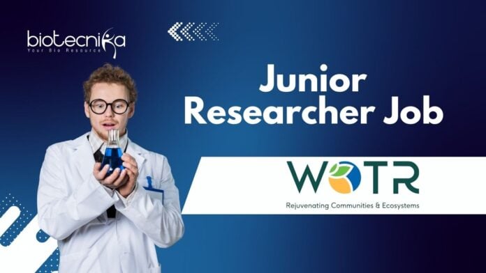 _Junior Researcher Job at WOTR Pune –MSc in Agriculture Environmental Science Candidates Apply Now in Pune
