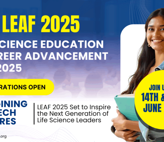 LEAF 2025 Registrations Open - Life Science Education & Career Advancement Fair!
