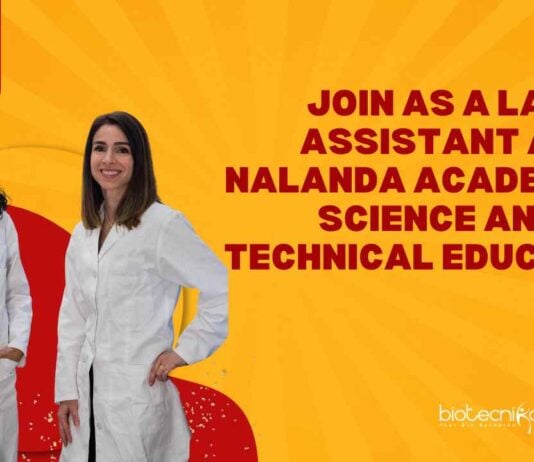 Lab Assistant Job at Nalanda Academy of Science and Technical Education