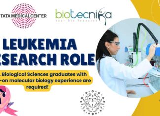 Leukemia Research Role at Tata Medical Center Kolkata