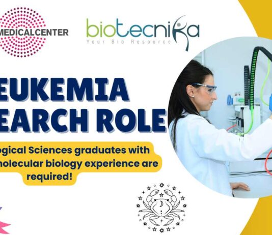 Leukemia Research Role at Tata Medical Center Kolkata