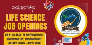 Life Science Jobs at CSIR-IHBT – Apply Now!