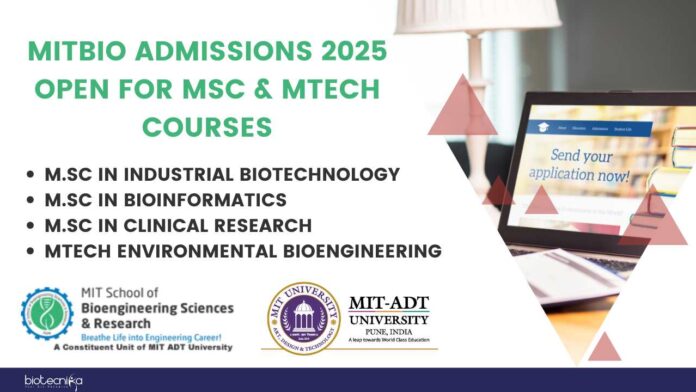 MITBIO Admissions 2025 Open