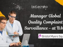 Manager Global Quality Complaint Surveillance