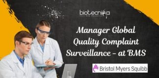 Manager Global Quality Complaint Surveillance