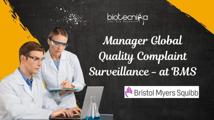 Manager Global Quality Complaint Surveillance