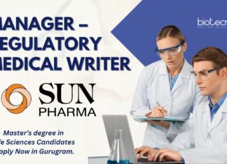 Sun Pharma Regulatory Medical Writer Job For Life Sciences, Apply Now