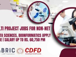 CDFD Project Jobs For Non-NET