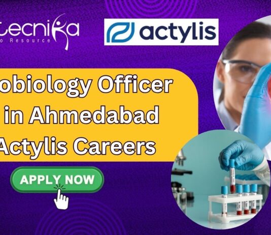 Microbiology Officer Job in Ahmedabad at Actylis Careers