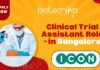 Clinical Trial Assistant Role - at ICON in Bangalore