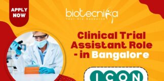 Clinical Trial Assistant Role - at ICON in Bangalore