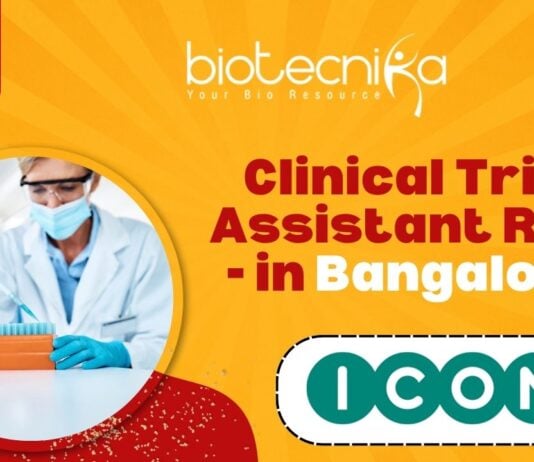 Clinical Trial Assistant Role - at ICON in Bangalore
