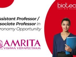 Assistant Professor / Associate Professor in Agronomy Opportunity