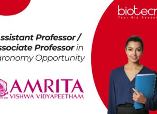 Assistant Professor / Associate Professor in Agronomy Opportunity