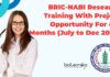 BRIC-NABI Research Training With Project Opportunity For 4-6 Months (July to Dec 2025) BRIC-NABI Research Training With Project 2025