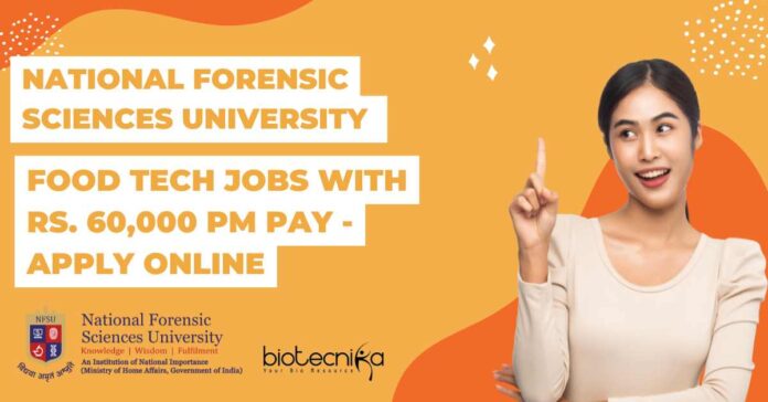 NFSU Food Technology Jobs