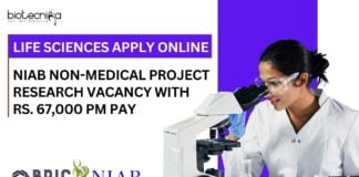 NIAB Non-Medical Project Research Vacancy