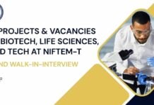 NIFTEM Project Jobs Food Technology