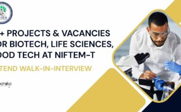 NIFTEM Project Jobs Food Technology