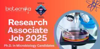 NIPER Ahmedabad Hiring for Research Associate Job 2025 Apply Now