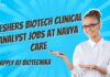 Freshers Biotech Clinical Analyst Jobs